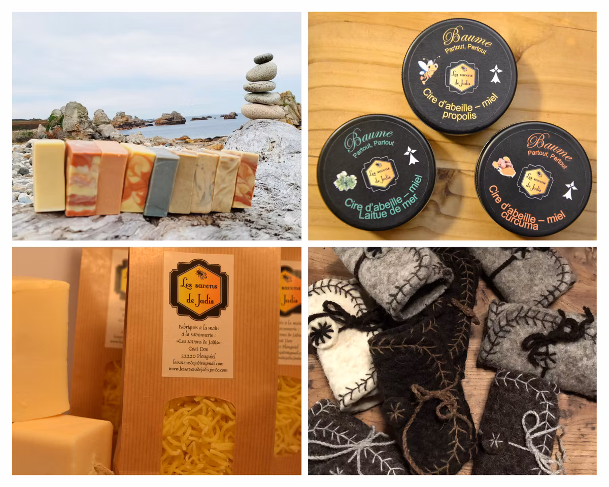 Des savons, des baumes, de la lessive et des accessoires en laine !